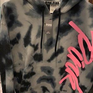 CUTE TIE DYE PINK HOODIE